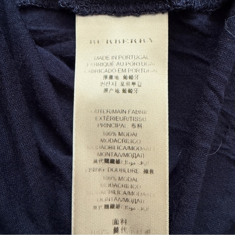 Burberry nova check teal reversible vneck top Small/medium - Picture 10 of 12